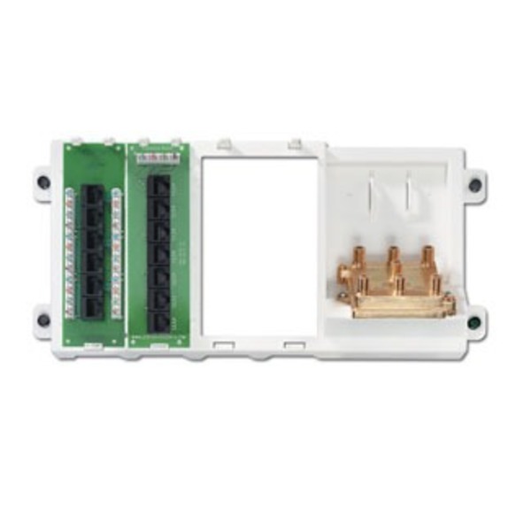 Leviton PATCH PANEL SMC PNL PWA+TEL+6WAY 47606-BNP